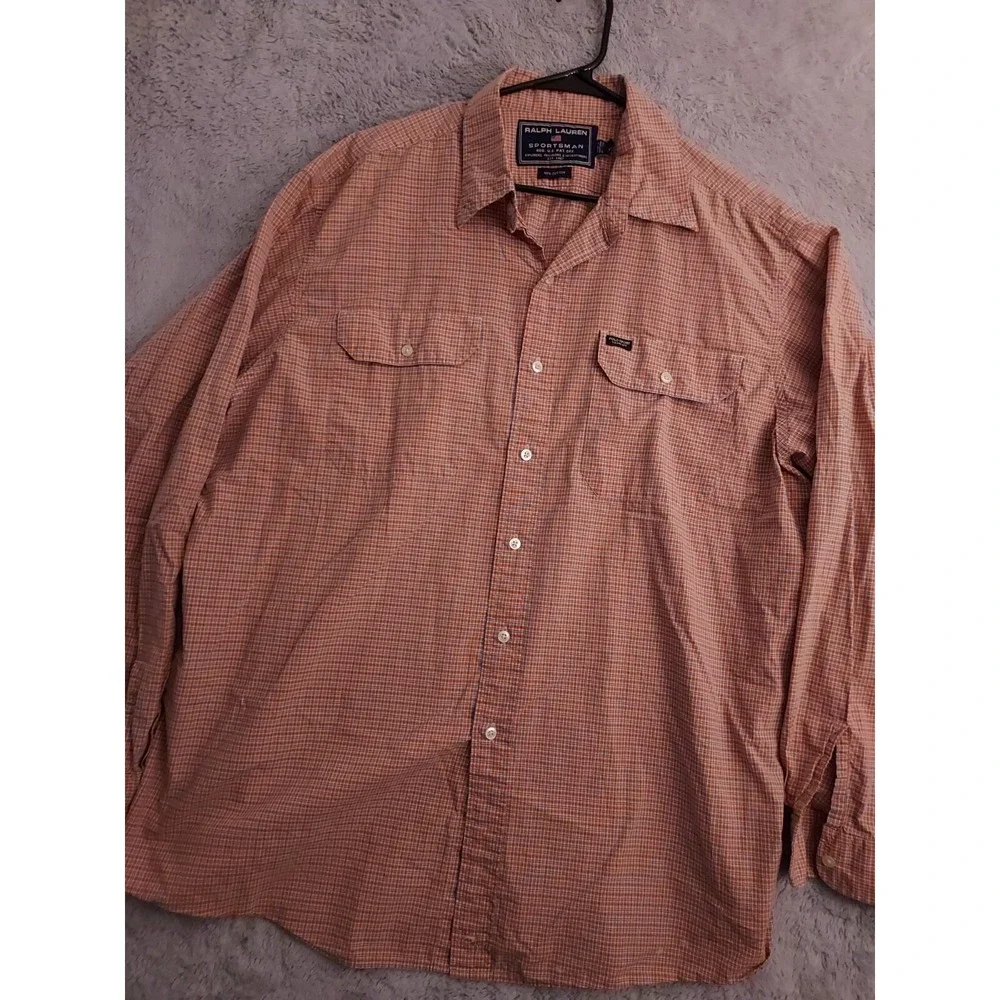 Vintage Polo Sport Ralph Lauren Shirt Mens Extra Large Sportsman Workshirt Guide